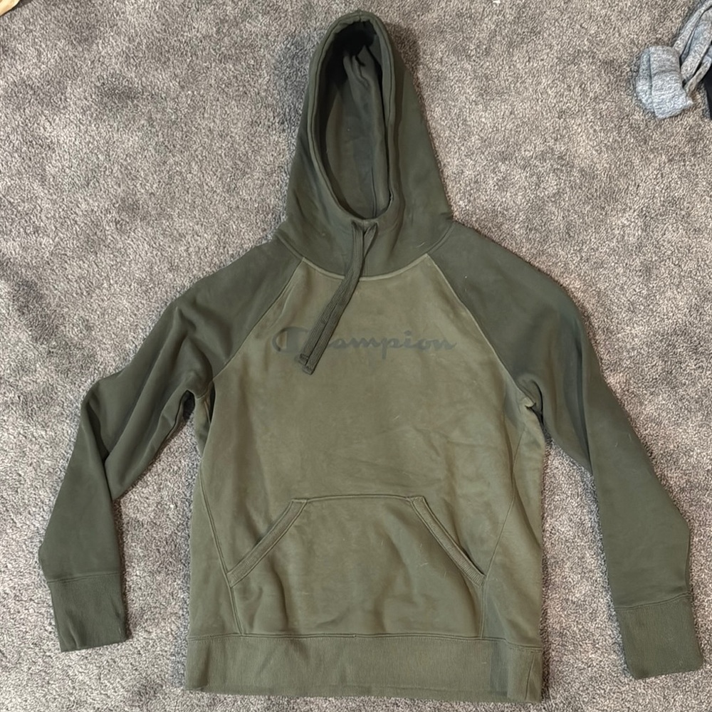 Champion Green Unisex Pullover Hoodie